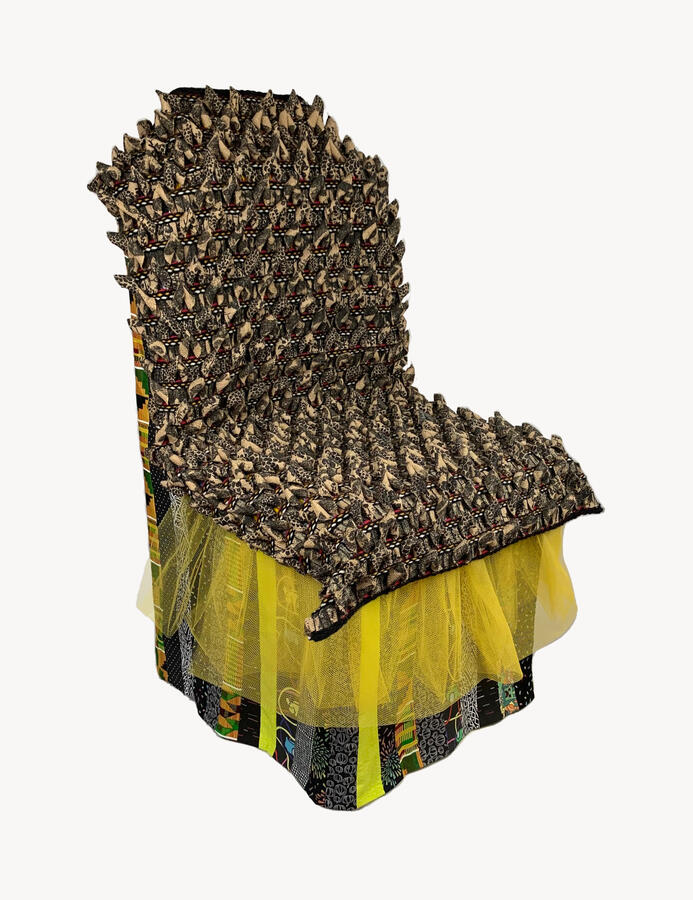 Chair with Tutu 43" H x 28" W x 27" D